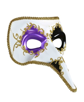 ANTIFAZ CON NARIZ NEGRO Y MORADO