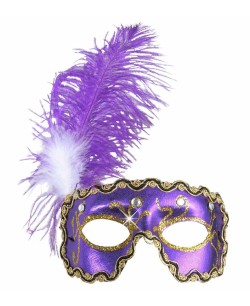 ANTIFAZ CON PIEDRAS Y PLUMAS