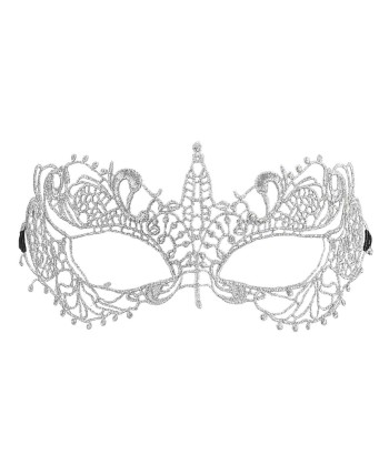 ANTIFAZ DE ENCAJE MARFIL METAL