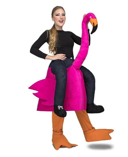DISFRAZ DE FLAMENCO A HOMBROS PARA ADULTO
