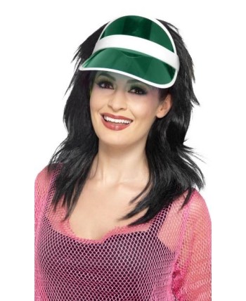 VISERA PARASOL VERDE AÑOS 80 CON GOMA