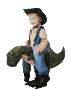 DISFRAZ DE EXPLORADOR CON DINOSAURIO PARA NIÑO