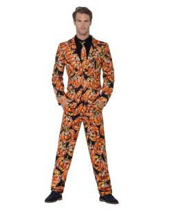 TRAJE HOMBRE CALABAZAS HALLOWEEN