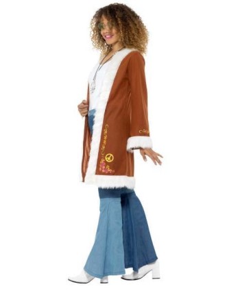 CASACA HIPPIE FLOWER POWER MARRON