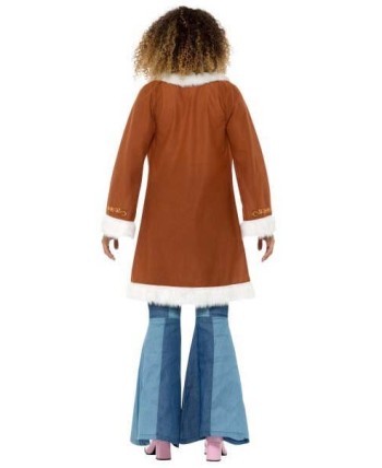 CASACA HIPPIE FLOWER POWER MARRON PARA MUJER