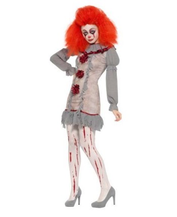 DISFRAZ DE PAYASA ASESINA VINTAGE DISFRAZ DE PAYASA ASESINA VINTAGE