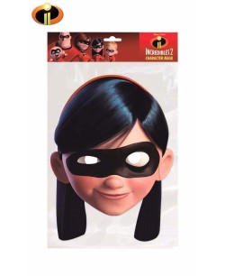 CARETA DE LOS INCREIBLES VIOLETA CARTON PLASTIFICADO