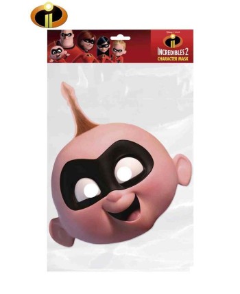 CARETA DE LOS INCREIBLES JACK JACK CARTON PLASTIFICADO