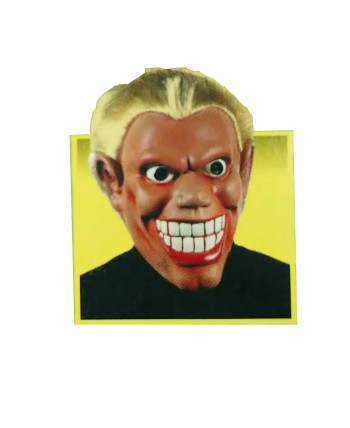 CARETA HOMBRE PELO AMARILLO DECOLORADO