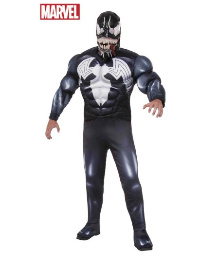 DISFRAZ DE VENOM MUSCULOSO PARA HOMBRE