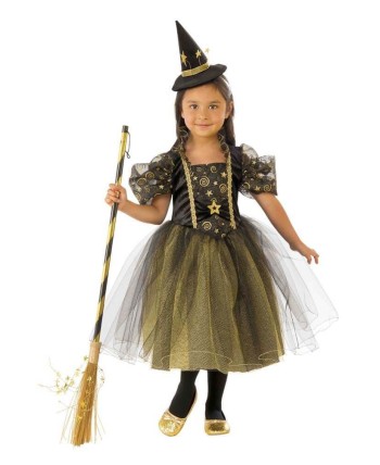 DISFRAZ DE BRUJA ESTRELLITAS INFANTIL DISFRAZ DE BRUJA ESTRELLITAS INFANTIL
