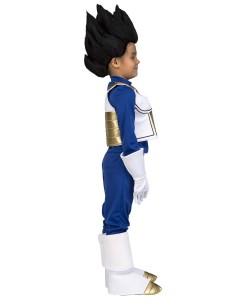 DISFRAZ DE VEGETA CON PELUCA MORENA PARA NIÑO 2