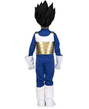 DISFRAZ DE VEGETA CON PELUCA MORENA PARA NIÑO