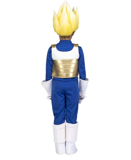 DISFRAZ DE VEGETA INFANTIL PELUCA AMARILLA