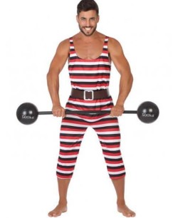 DISFRAZ DE HOMBRE FORZUDO RAYAS PARA HOMBRE