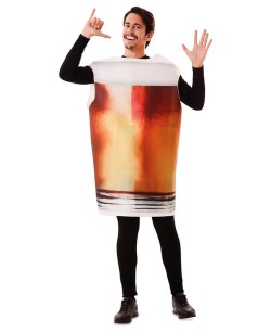 DISFRAZ DE VASO DE CERVEZA