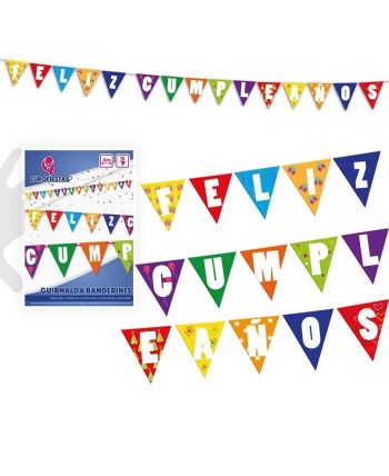 BANDERIN FELIZ CUMPLEAÑOS 4 METROS
