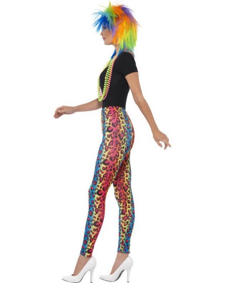 LEGGINS ANIMAL PRINT COLORINES AÑOS 80