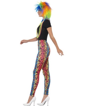 LEGGINS ANIMAL PRINT COLORINES AÑOS 80