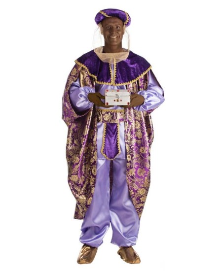 DISFRAZ DE REY BALTASAR MORADO PARA HOMBRE