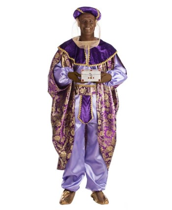DISFRAZ DE REY BALTASAR MORADO
