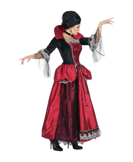DISFRAZ DE VAMPIRESA CARMESI DELUXE