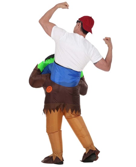 DISFRAZ DE FRANKESTEIN A HOMBROS HINCHABLE PARA ADULTO