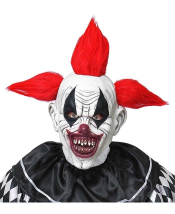 CARETA DE PAYASO ASESINO PELO ROJO