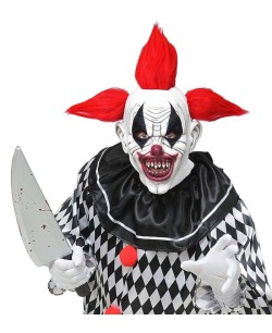 CARETA DE PAYASO ASESINO PELO ROJO 2