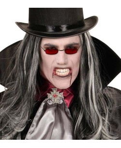 GAFAS DE VAMPIRO CUADRADAS ROJAS