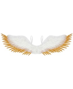 ALAS DE PLUMAS BLANCAS Y DORADAS