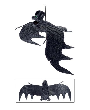 MURCIELAGO NEGRO DE GOMA CON VENTOSAS