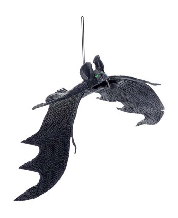 MURCIELAGO NEGRO DE GOMA CON VENTOSAS