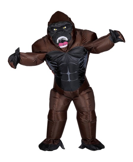 DISFRAZ DE GORILA HINCHABLE PARA ADULTO