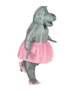 DISFRAZ DE HIPOPOTAMO BAILARINA HINCHABLE PARA ADULTO 2