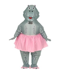 DISFRAZ DE HIPOPOTAMO BAILARINA HINCHABLE PARA ADULTO