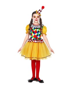 DISFRAZ DE PAYASITA FALDA AMARILLA 2