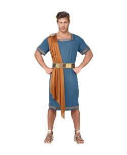 DISFRAZ DE EMPERADOR ROMANO AZUL