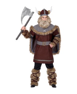 DISFRAZ DE VIKINGO MARRON PARA HOMBRE