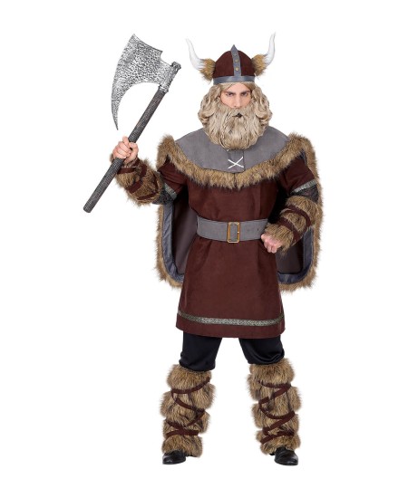 DISFRAZ DE VIKINGO MARRON PARA HOMBRE