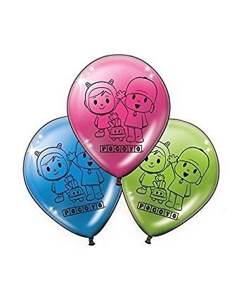 GLOBOS DE POCOYO Y NINA 8 UNIDADES