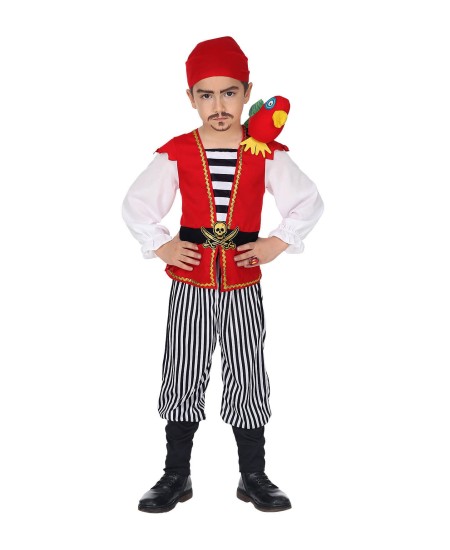 DISFRAZ DE PIRATA INFANTIL CARIBEÑO PARA NIÑO