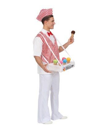 DISFRAZ DE AÑOS 50 HELADERO PARA HOMBRE