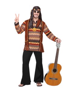 DISFRAZ DE HIPPIE CAMISA PSICODELICA