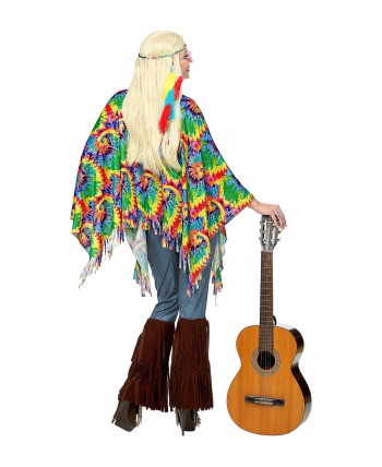 PONCHO HIPPIE COLORES PSICODELICOS