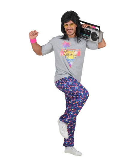 DISFRAZ DE AÑOS 80 BEACH PARA HOMBRE