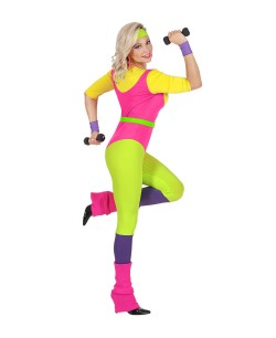 DISFRAZ DE MONITORA DE AEROBIC AÑOS 80 2
