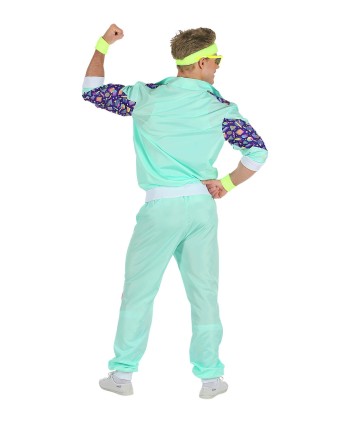 DISFRAZ DE AÑOS 80 HOMBRE CHANDAL AGUAMARINA