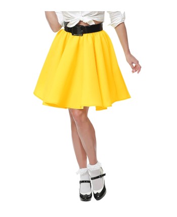 FALDA AMARILLA AÑOS 50 ROCK AND ROLL