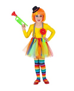 TUTU PAYASITA AMARILLO PARA NIÑA
